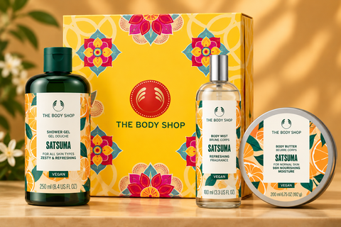 The Body Shop Satsuma Gift Set – Shower Gel 250ml, Body Mist 100ml & Body Butter 200ml
