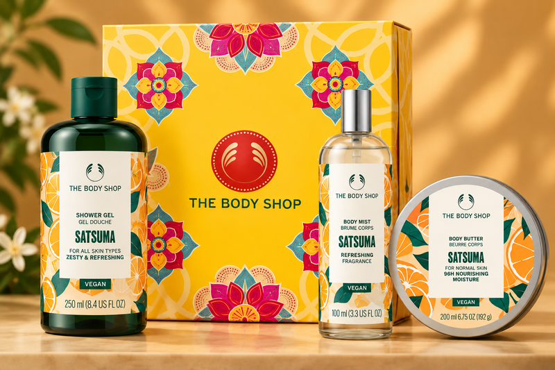 The Body Shop Satsuma Gift Set – Shower Gel 250ml, Body Mist 100ml & Body Butter 200ml