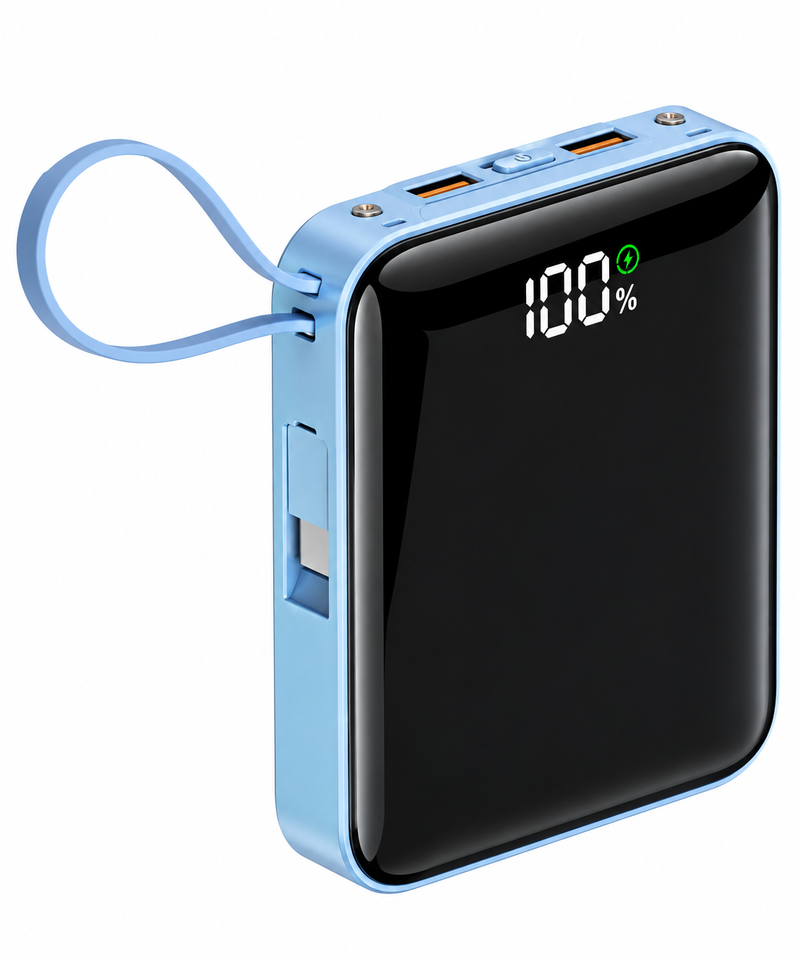 Lifelong Power Bank 10000mAh | Digital LED Display, Fast Charging Portable Charger with USB & Type-C