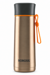 Borosil Sprint 400 ML Vacuum Insulated Stainless Steel Bottle – Gold & Silver