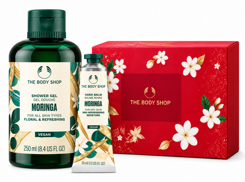 The Body Shop Moringa Gift Set – Shower Gel 250ml & Hand Balm 30ml