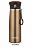 Borosil TravelEase 360 ML Vacuum Insulated Stainless Steel Bottle – Brown & Purple