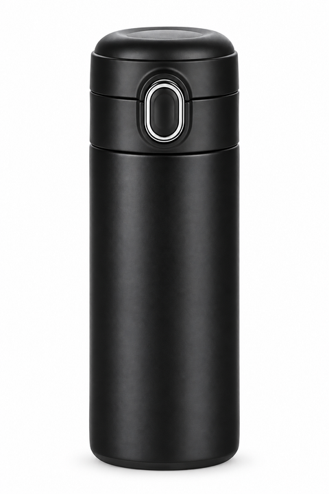 Borosil Traveller 300 ML Vacuum Insulated Stainless Steel Bottle – Black