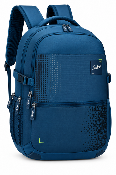 Skybags Mavro Laptop Backpack – Blue Laptop Bag with Multiple Compartments