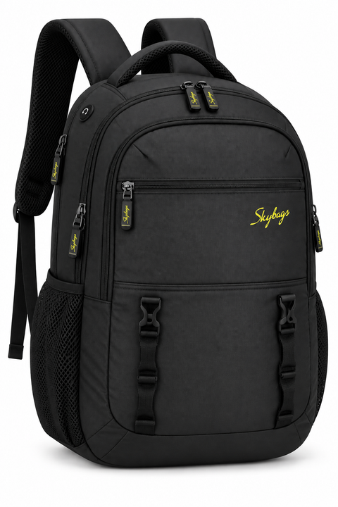 Skybags Savvie Laptop Backpack – Black Multi-Compartment Laptop Bag,