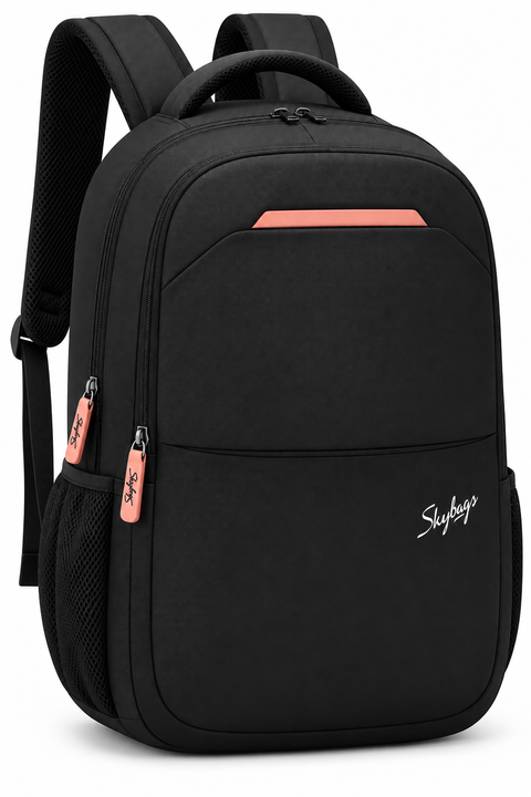 Skybags Galaxy Plus Laptop Backpack – Black Multi-Compartment Laptop Bag,