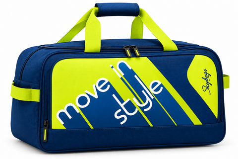 Skybags Velora DF Duffel Bag – Blue & Lime Green