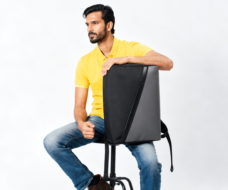 ZEN 16 Inch Laptop Backpack – Premium Polyester Backpack with Laptop Sleeve, Water-Resistant Design, Trolley Strap & Bottle Pocket