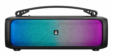 boAt Stone Beam Bluetooth Speaker with RGB LED Lights, Portable Wireless Speaker with Carry Handle, Premium Black Finish