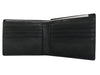French Connection Genuine Leather Men's Bifold Wallet | Black Premium Leather Wallet with Contrast Stitching