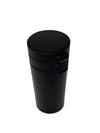 Black Flip-Top Travel Tumbler | Double Wall Insulated Stainless Steel Coffee Cup with Leak-Proof Lid