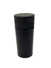 Black Flip-Top Travel Tumbler | Double Wall Insulated Stainless Steel Coffee Cup with Leak-Proof Lid