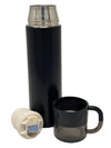 Stainless Steel Thermos Flask with Detachable Cup Lid & Tea Strainer | Travel Bottle | 500ml