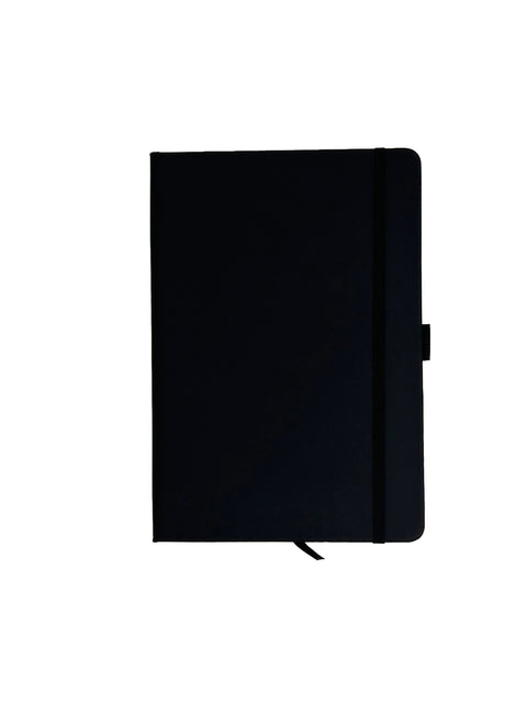 Premium Matte Black Hardcover Notebook with Pen Loop & Elastic Closure