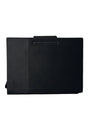 Premium Black Ribbed Foldable Portfolio & Notebook Organizer