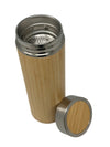 Bamboo Insulated Water Bottle with Stainless Steel Lid | Double Wall Vacuum Flask | 500ml