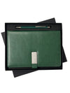 Premium Green Leather Diary Gift Set with Pen | Corporate Gift Box